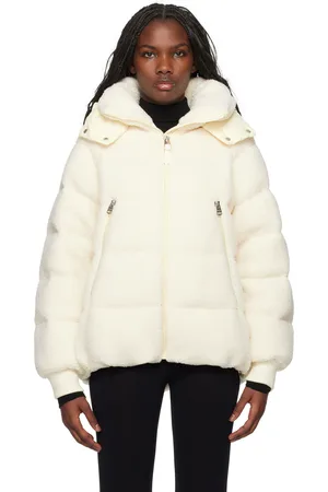 Mackage Blouson Edana blanc cassé rembourré en duvet