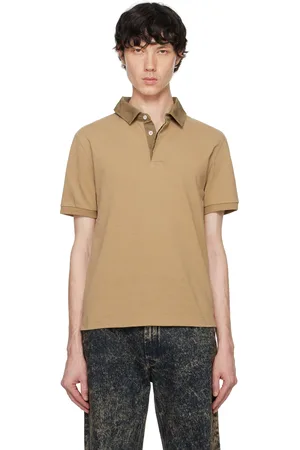 Marni Polo brun à col en canevas