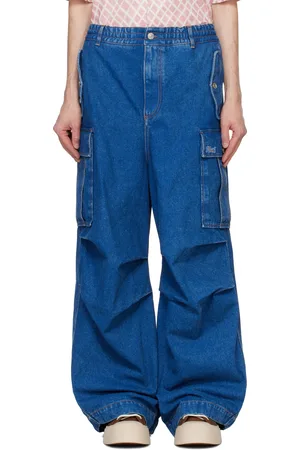 Marni Jean cargo bleu à taille basse
