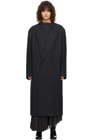 LEMAIRE Manteau surdimensionné gris à double boutonnage