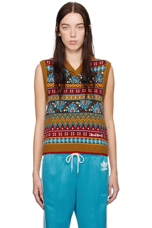 WALES BONNER Gilet multicolore en tricot édition adidas Originals