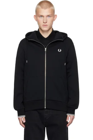 Fred Perry Pull à capuche noir à glissière