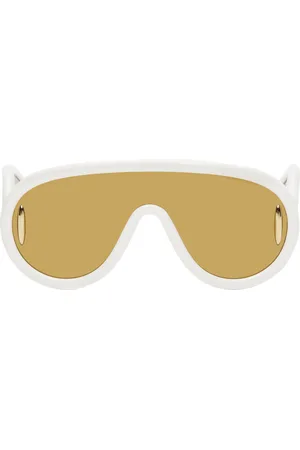Loewe Lunettes de soleil de type visière Wave blanches
