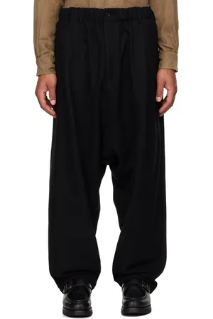 ENGINEERED GARMENTS Sarouel noir en flanelle