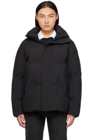 Ermenegildo Zegna Blouson noir rembourré en duvet à capuche