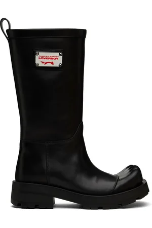 Charles Jeffrey Loverboy Bottes noires à bout carré moulé