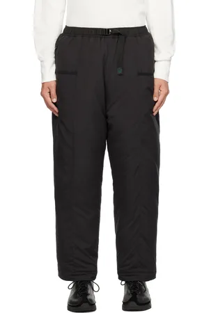 SOUTH2 WEST8 Pantalon isolé noir à ceinture