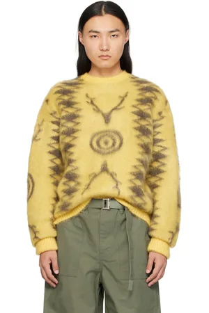 SOUTH2 WEST8 Pull jaune en mohair