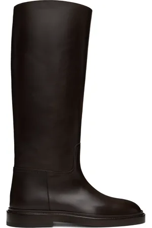 LEGRES Bottes cavalières hautes brunes