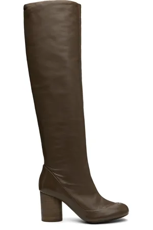 LEMAIRE Bottes hautes Glove taupe