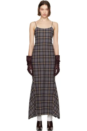 OUR LEGACY Robe longue Naiad grise