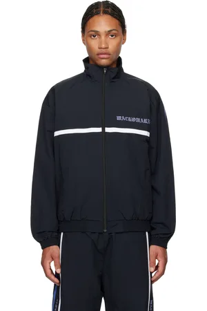 Wacko Maria Blouson de survêtement noir en taffetas
