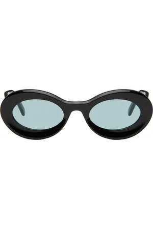 Loewe Lunettes de soleil ovales noires - Paula