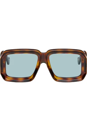 Loewe Lunettes de soleil de style masque de plongée brunes - Paula