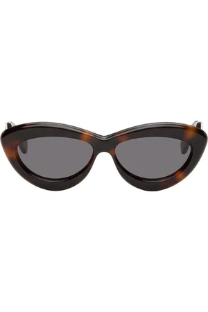 Loewe Lunettes de soleil œil-de-chat brunes
