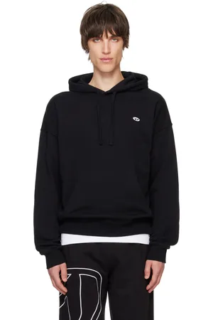 Diesel Pull à capuche décontracté Rob noir à logo
