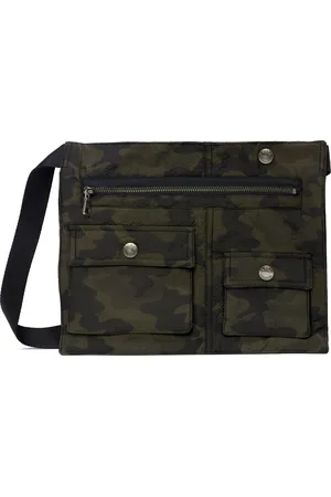 Andersson Bell Sac messager trois façons kaki à motif camouflage et à poches
