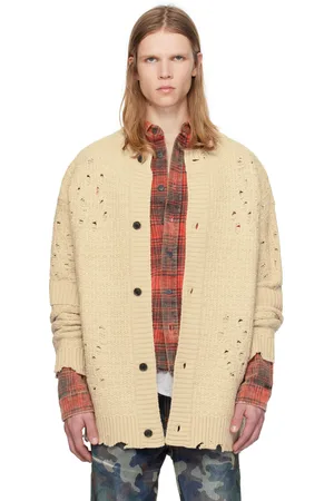 Andersson Bell Long cardigan beige en laine - Roghen