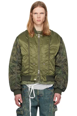 Andersson Bell Blouson aviateur kaki à manches en filet