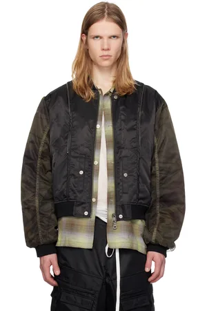 Andersson Bell Blouson aviateur noir à manches en filet