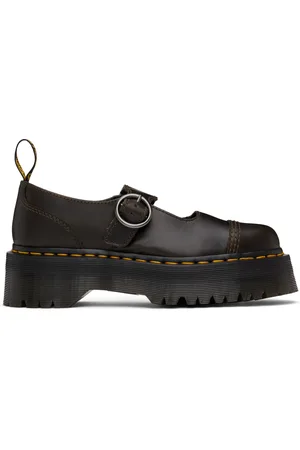 Dr. Martens Flâneurs Addina bruns en cuir Orleans à plateforme