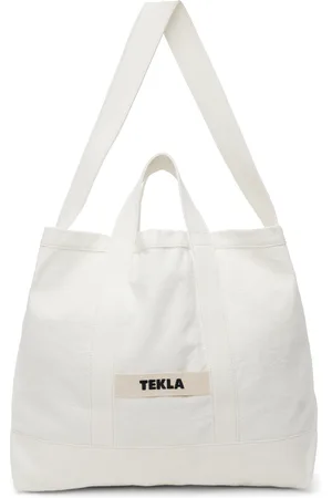 Tekla Cabas de plage blanc cassé