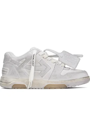 OFF-WHITE Baskets rétro Out Of Office blanches en cuir