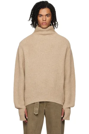 LEMAIRE Col roulé décontracté beige