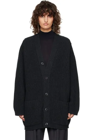 LEMAIRE Manteau feutré Cardi bleu marine