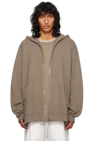 Rick Owens Pull à capuche surdimensionné gris - Moncler +