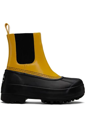 Proenza Schouler Bottes chelsea Caribou jaune et noir édition SOREL