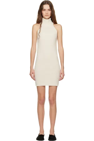 Lisa Yang Robe courte Carmen blanc cassé