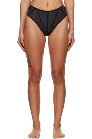 Diesel Culotte taille haute noire en filet édition Savage x Fenty