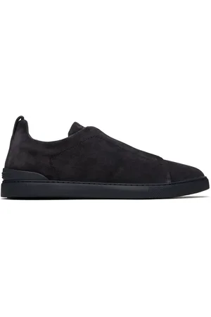 Ermenegildo Zegna Baskets Triple Stitch bleu marine