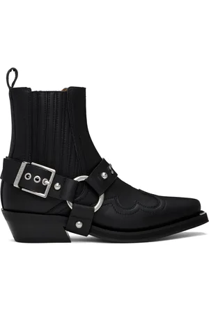 Ganni Bottes chelsea western noires