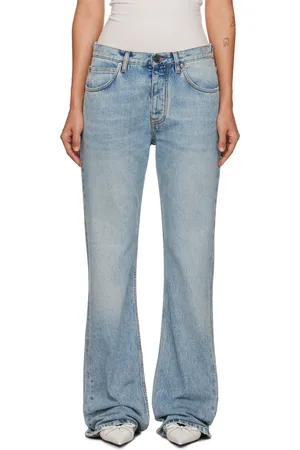 Balenciaga Jean droit bleu à taille basse