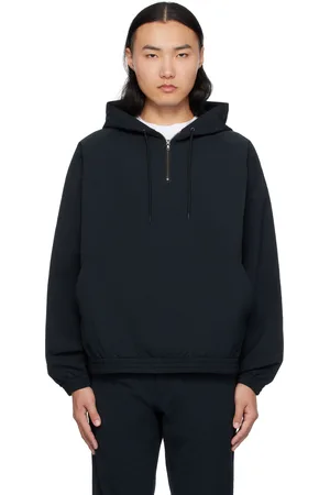 NANAMÍCA Pull à capuche noir en polyester ALPHADRY
