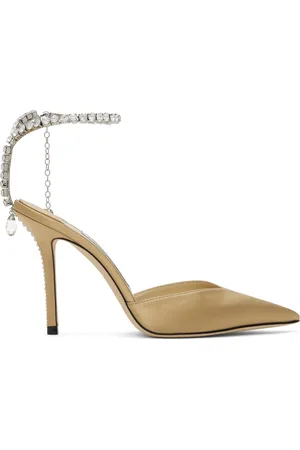 Jimmy Choo Chaussures à talon aiguille Saeda 100 beiges