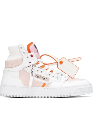 OFF-WHITE Baskets 3.0 Off Court blanc et orange en cuir de veau