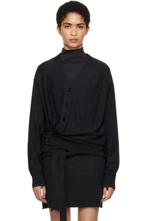 LEMAIRE Cardigan décontracté torsadé gris