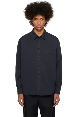 LEMAIRE Chemise de travail décontractée noire