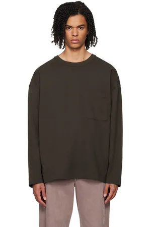 LEMAIRE T-shirt à manches longues brun