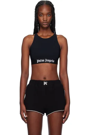 Palm Angels Haut de sport noir à logos