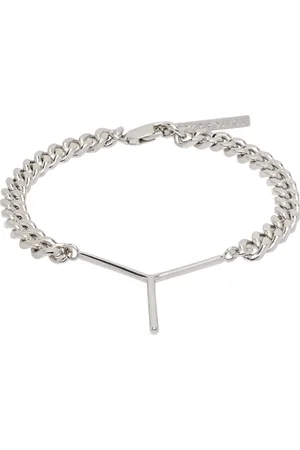 Y / PROJECT Bracelet argenté à logo Y