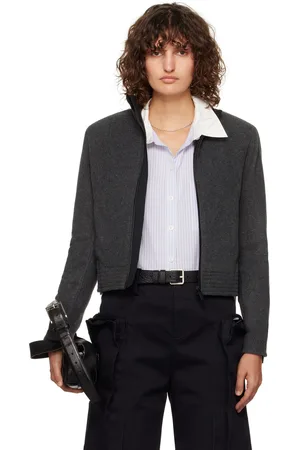 Fax Copy Express Blouson gris en molleton à glissière