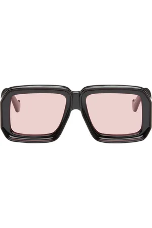 Loewe Lunettes de soleil de style masque de plongée noires - Paula