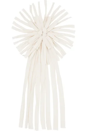 Tao & friends Broche blanc cassé en toile de coton
