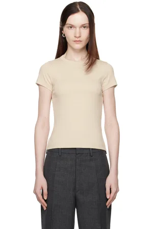 Flore Flore Micro t-shirt Car blanc cassé
