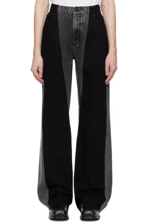 MUGLER Jean droit noir à panneaux
