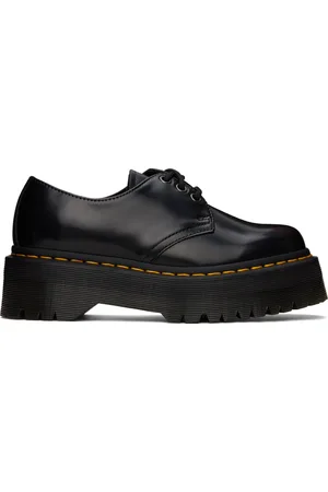 Dr. Martens Derbys 1461 noirs à semelle Quad